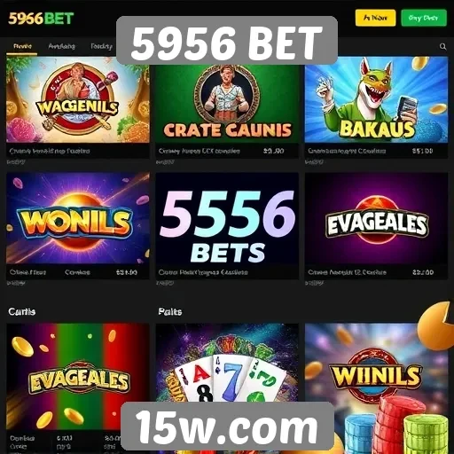 Diversidade de jogos na plataforma 5956 BET